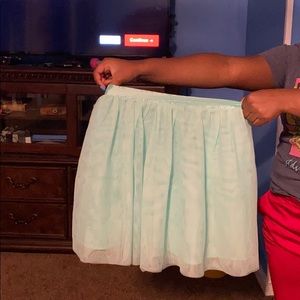 A green little girl skirt